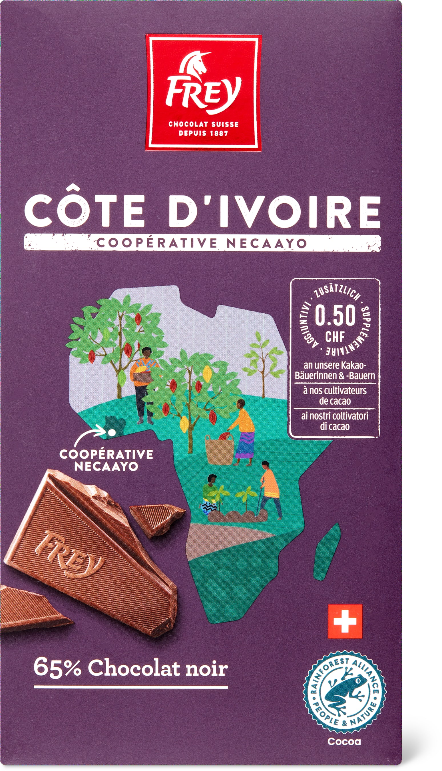 Côte d'Ivoire 65% Chocolat Noir